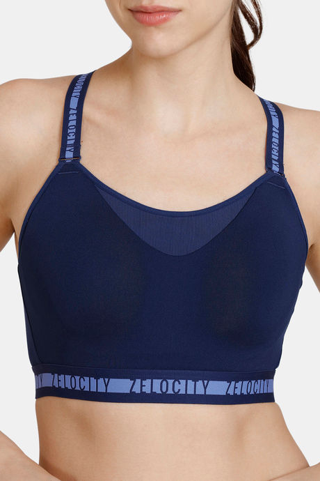 Zelocity High Impact Sports Bra - Medieval Blue — image 6